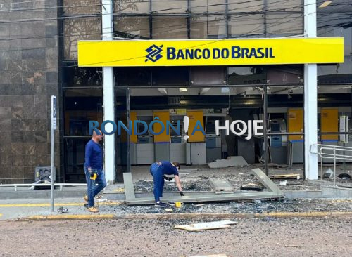 Bandidos usam dinamite e explodem agência do BB em Porto Velho