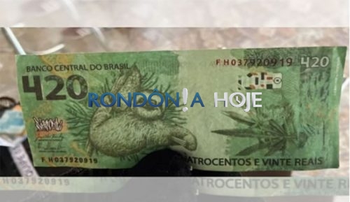 PF apreende nota de R$ 420 com estampa de bicho-preguiça e maconha no Acre Publicada em 8 de agosto de 2022
